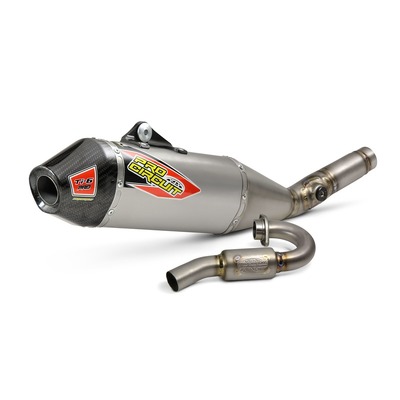 Pro Circuit Kx250 / Kx250X 21-24 Ti-6 Pro System - Full Titanium System , Carbon End Cap, Fim/Ma Legal