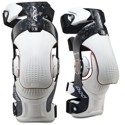 POD K8 3.0 Left Knee Brace - Carbon/White