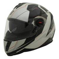 Rjays GP-4 Racer (With TSS) Gloss Pearl White Black Red Helmet