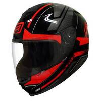 Rjays Dominator II Prism Helmet - Black/Red