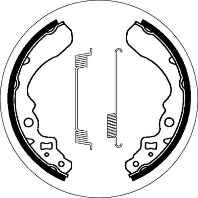 SBS 2053 Brake Shoes - With Springs