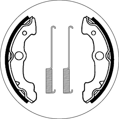 SBS 2085 Brake Shoes - With Springs