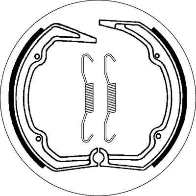 SBS 2141 Brake Shoes - With Springs