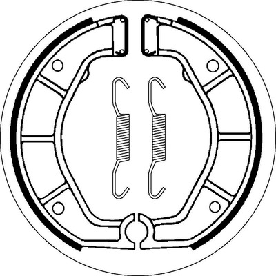 SBS 2143 Brake Shoes - With Springs