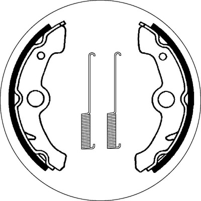 SBS 2178 Brake Shoes - With Springs