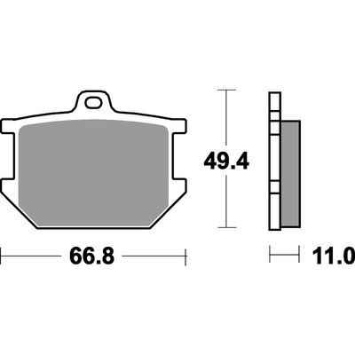 SBS 507Hf Front/Rear Pads - Ceramic Street