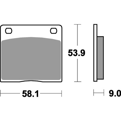 SBS 512Hf Front/Rear Pads - Ceramic Street