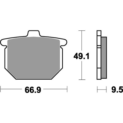 SBS 517Hf Front/Rear Pads - Ceramic Street