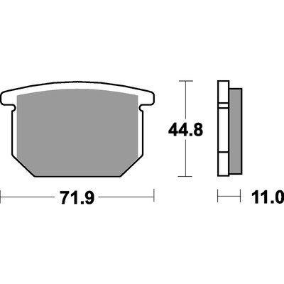 SBS 534Hf Front/Rear Pads - Ceramic Street