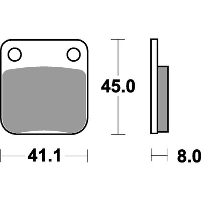 SBS 536Hf Front/Rear Pads - Ceramic Street