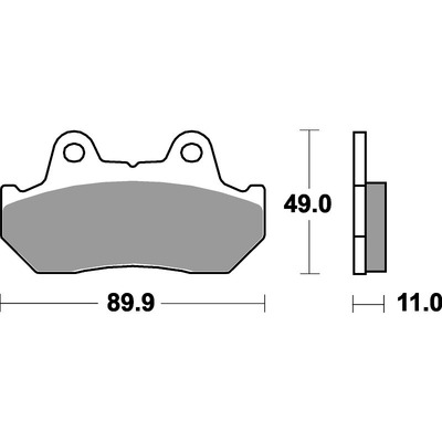 SBS 542Hf Front/Rear Pads - Ceramic Street