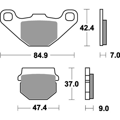 SBS 544Rsi Front/Rear Pads - Sinter Off Road Race - Sb544Si