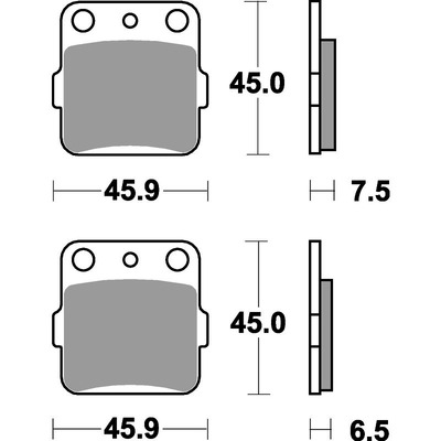 SBS 562Si Front/Rear Pads - Sinter Off Road