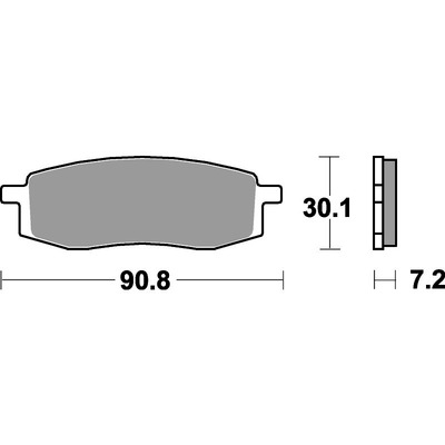 SBS 580Hf Front/Rear Pads - Ceramic Street >>>Sb580Si