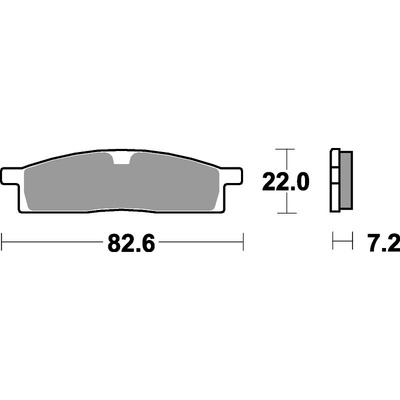 SBS 589Si Front/Rear Pads - Sinter Off Road