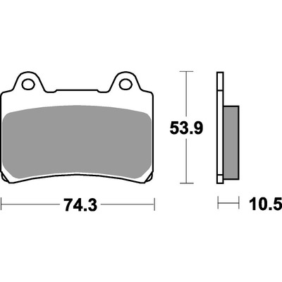 SBS 590Hf Front/Rear Pads - Ceramic Street