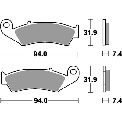 SBS 603Si Front/Rear Pads - Sinter Off Road