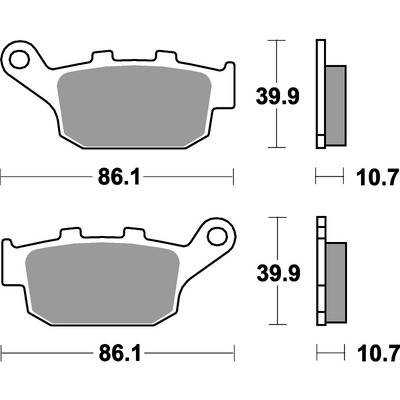 SBS 614Ls Rear Pads - Sinter Street