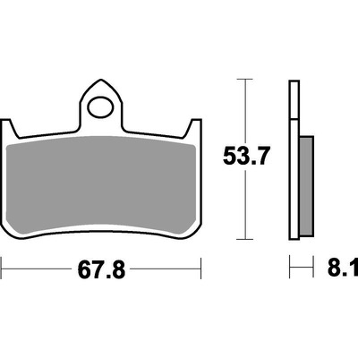 SBS 622Hf Front/Rear Pads - Ceramic Street