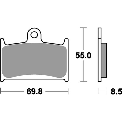 SBS 624Dc Front Pads - Dual Carbon Race (Race Use Only)