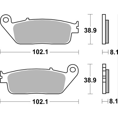 SBS 627Dc Front Pads - Dual Carbon Race (Race Use Only)