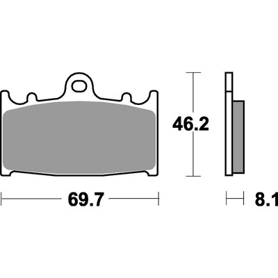 SBS 631Dc Front Pads - Dual Carbon Race (Race Use Only)