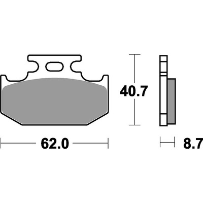 SBS 632Hf Front/Rear Pads - Ceramic Street