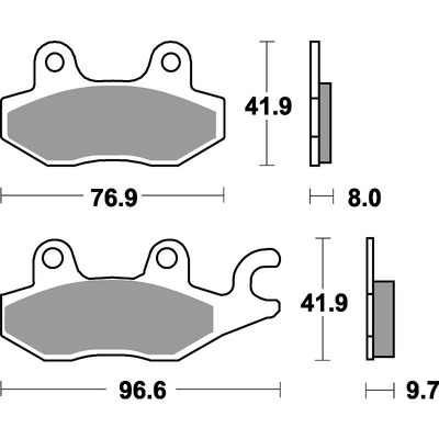 SBS 633Ls Rear Pads - Sinter Street