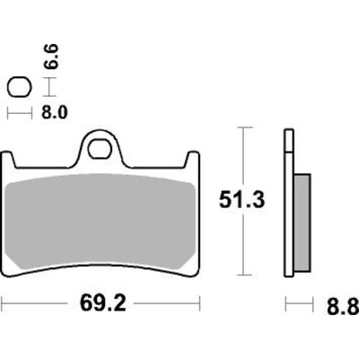 SBS 634Dc Front Pads - Dual Carbon Race (Race Use Only)