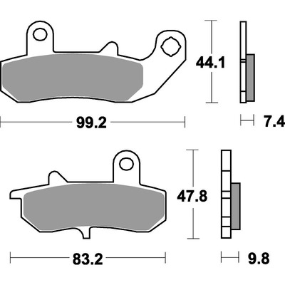 SBS 635Ls Rear Pads - Sinter Street