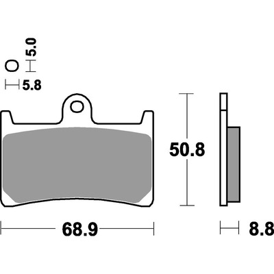 SBS 639Hf Front/Rear Pads - Ceramic Street