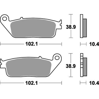 SBS 654Hs Front Pads - Sinter Street