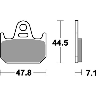 SBS 659Rq Rear Pads - Carbon Tech Race