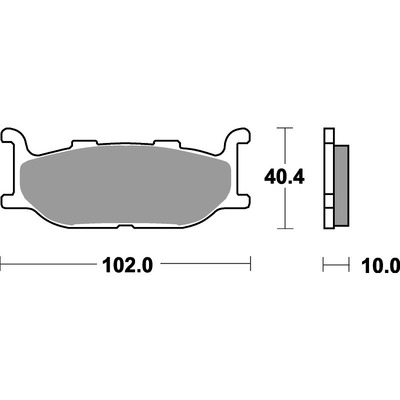 SBS 663Hf Front/Rear Pads - Ceramic Street