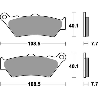 SBS 674Hf Front/Rear Pads - Ceramic Street