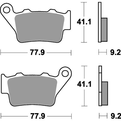 SBS 675Rsi Front/Rear Pads - Sinter Off Road Race