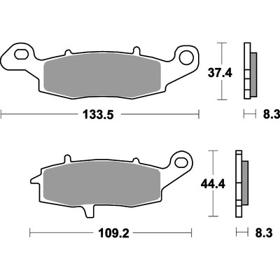 SBS 704Hs Front Pads - Sinter Street