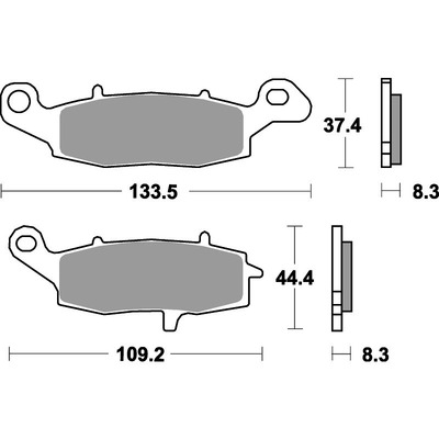 SBS 705Hs Front Pads - Sinter Street