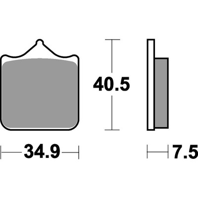 SBS 762Hs Front Pads - Sinter Street