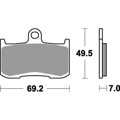 SBS 782H.Hs Front Pads - Sinter Street American V-Twin