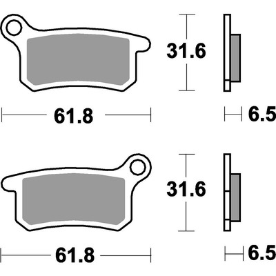 SBS 783Rsi Front/Rear Pads - Sinter Off Road Race