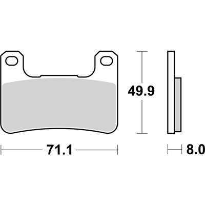 SBS 806RST Front Pads - Sinter Sport / Track