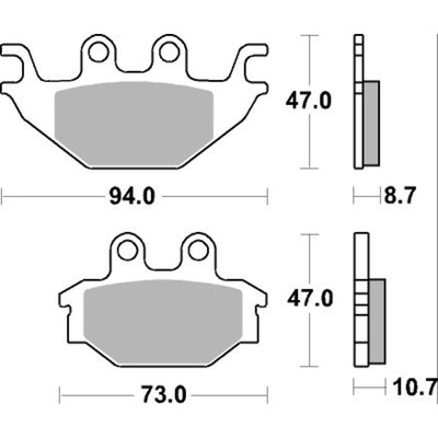 SBS 810Si Front/Rear Pads - Sinter Off Road