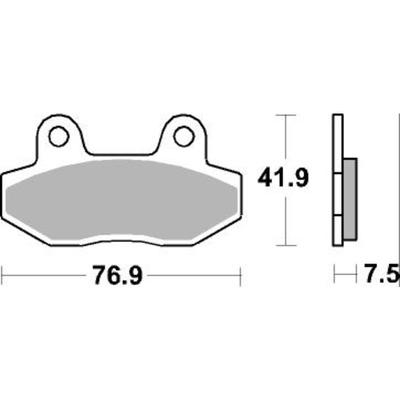 SBS 814Hf Front/Rear Pads - Ceramic Street