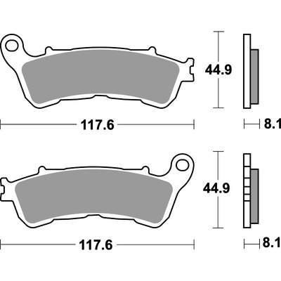 SBS 828Hs Front Pads - Sinter Street