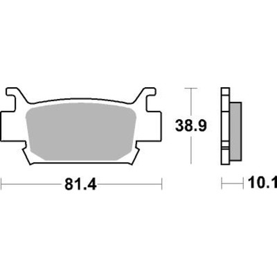 SBS 829Si Front/Rear Pads - Sinter Off Road