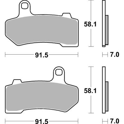 SBS 830H.Hs Front Pads - Sinter Street American V-Twin