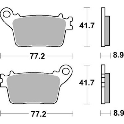 SBS 834Ls Rear Pads - Sinter Street