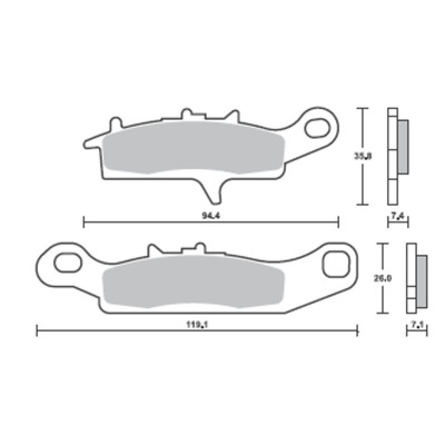 SBS 901Dc Front Pads - Dual Carbon Race (Race Use Only)