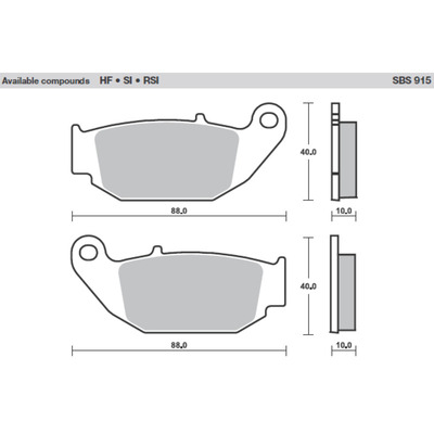 SBS CERAMIC PADS OFF ROAD